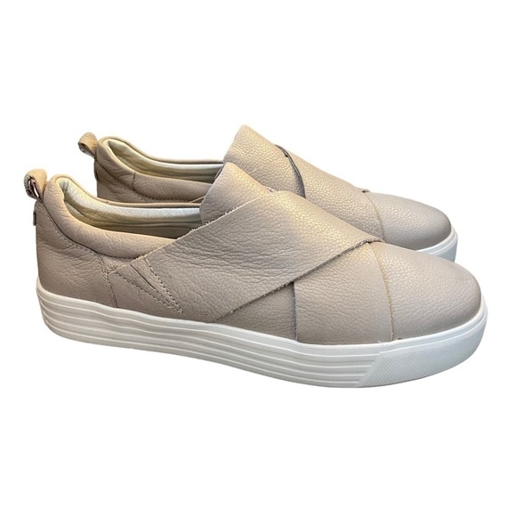 Earth Shoes - Earth Rosewood Clary Gray Leather Slip On Sneakers Shoes Women’s Size 9